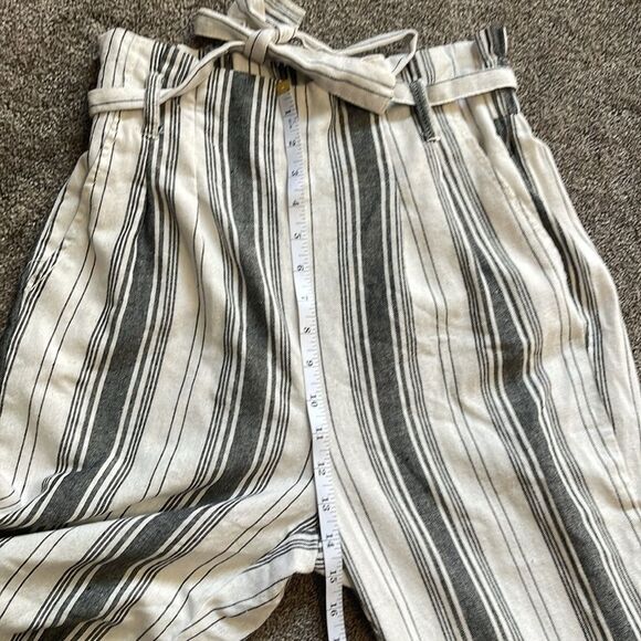 CI SONO COTTON BLEND BLUE/WHITE STRIPPED WIDE-LEG ETHAN PANTS SIZE M - Picture 10 of 13